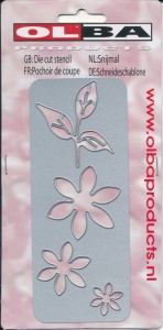Olba snij- en embosmal bloemen met blaadje OL029 (Locatie: M067)