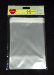 Plastic zakken 12x16,7 cm. met plakstrip van Hartho-bby 25 st. nr. 64003