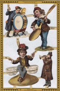 Poezieplaatjes Muzikanten Nostalgisch (2) MLA74 (Locatie: MP026 )