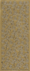 Starform sticker goud bloemen 1257 (Locatie: A245)