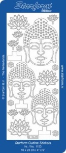 Starform sticker goud Boeddha 1153 (Locatie: G390 )