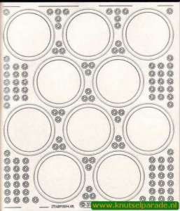 Starform sticker transparant zilver 3102 (Locatie: 5508)