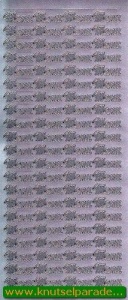 Starform sticker zilver menu 151 (Locatie: T155)