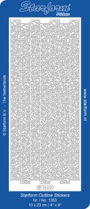 Starform sticker zilver randje 1263 (Locatie: L220)