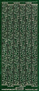 Starform stickervel bloemslingers glitter groen 7045 (Locatie: U043)
