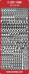 Stickervel alfabet koper DD1560 (Locatie: ZZ075)