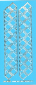 Stickervel blauw/goud nr. 3012 (Locatie: K171 )