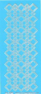 Stickervel blauw/zilver nr. 3022 (Locatie: K127 )