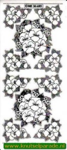 Stickervel transparant zilver MD356501 (Locatie: Z045)