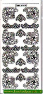 Stickervel transparant zilver MD356754 (Locatie: ZZ021)