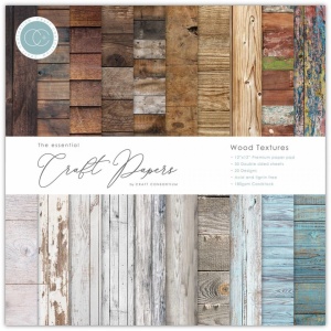 The Essential Paper pad, 15x15cm, 40 pagina's, wood textures, CCEPAD001B