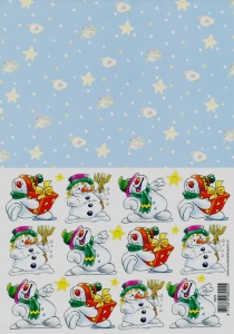 Voorbeeldkaarten knipvel kerstmis 8925 (Locatie: 1235)
