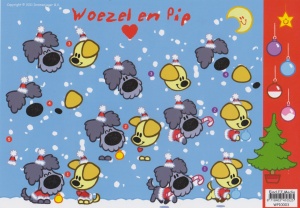 Woezel en Pip knipvel kerstmis WP10003 (Locatie: 2352)