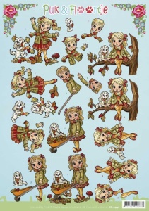 Yvonne Creations knipvel Puk en Floortje CD10946 (Locatie: 1444)
