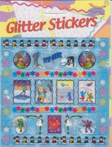 Abstracta glitter stickers winter (Locatie: 1315)
