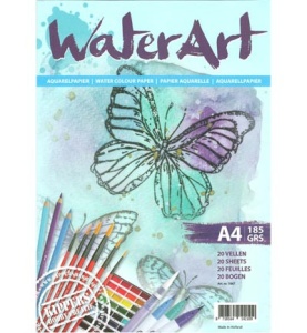 Aquarelpapier 20 vellen A4 185 grs. 1067