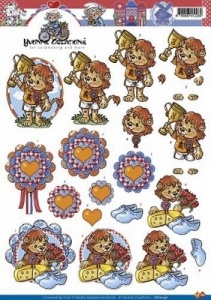 Card Deco knipvel allerlei CD10197 (Locatie: 0107)