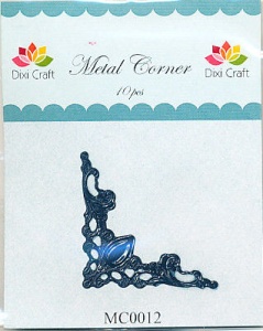 Dixi Craft Metal Corner 42 mm x 42 mm zwart 10 stuks MC0012 (Locatie: B380)