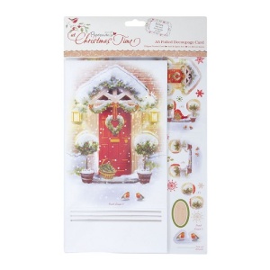 Docrafts A5 Decoupage Card Kit At Christmas Time PMA169901 (Locatie: 2236)