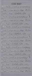 Doodey sticker zilver DD3457 (Locatie: BB128)