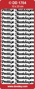 Doodey stickervel prettige feestdagen multicolor DD1704 (Locatie: f116)