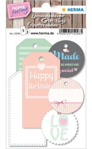 Herma cadeaukaartjes gekleurd divers 6 stuks 15096