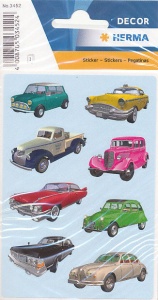 Herma stickers auto's 3 vel 3452 (Locatie: U179)