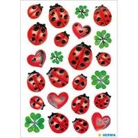 Herma stickers lieveheersbeestjes zilver 2 vel 3529 (Locatie: HE007)