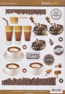 Hobby Idee knipvel koffie HI 0011 (Locatie: 0923)