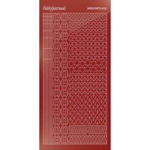 Hobbydots stickervel glanzend rood STDM124 (Locatie: N264 )