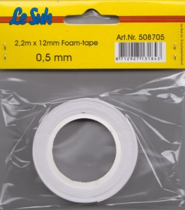Le Suh foamtape 2,2 mtr x 12mm 0,5 mm dik 508705