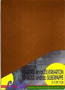 Le Suh goud karton A4 per vel 412601 (Locatie: s1)