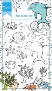 Marianne Design clear stamp fish in the reef HT1618 (Locatie: i533)