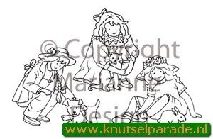 Marianne Design Clear stamp Little Sweethearts girl TC0816 (Locatie: NN021)