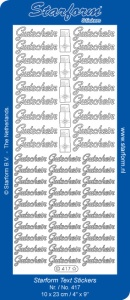 Starform sticker goud gutschein 417 (Locatie: G288)