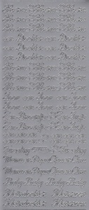 Starform sticker zilver 208 (Locatie: Q158)