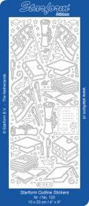Starform sticker zilver geslaagd 125 (Locatie: S66)