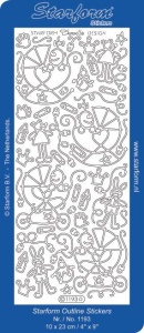 Starform stickervel baby goud 1193 (Locatie: U291)