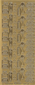 Starform stickervel goud baby 116 (Locatie: B187)