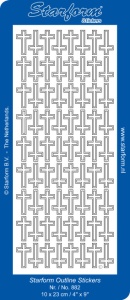 Starform stickervel goud geloof 882 (Locatie: L89)