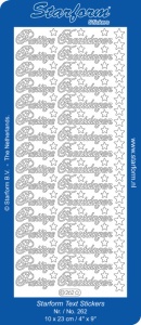 Starform stickervel prettige feestdagen goud 262 (Locatie: e012)