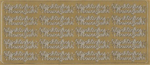 Stickervel Glückliches Neues Jahr goud 3602 (Locatie: T066)
