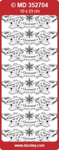 Stickervel goud kerstmis MD352704 (Locatie: e105)