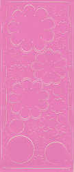 Stickervel roze bloemen 0400 (Locatie: S110 )