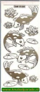 Stickervel transparant goud MD356224 (Locatie: C182 )