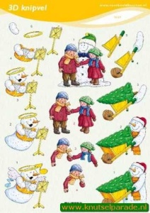 Voorbeeldkaarten knipvel kerst 2117 (Locatie: 5823)