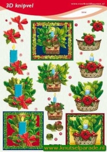 Voorbeeldkaarten knipvel kerst 2314 (Locatie: 6728)