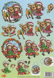 Yvonne Creations knipvel kerstmis HJ6801 (Locatie: 1201)