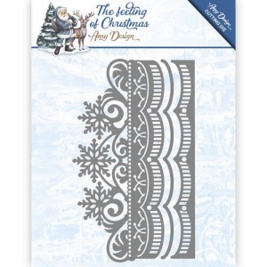 Amy Design snijmal The feeling of Christmas - Ice Crystal Border ADD10111 (Locatie: M047)