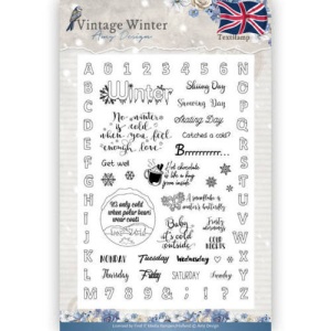 Amy Design text stamp Vintage Winter ADCS10023 (Locatie: i534)